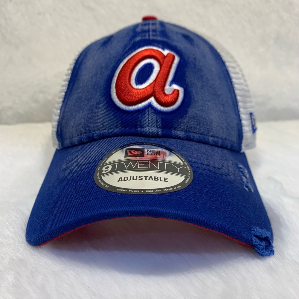 New Era Atlanta Braves 9TWENTY Adjustable Hat White Blue Red NWT